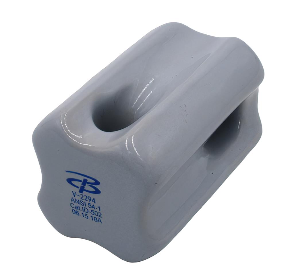 54-1, 10kip Tensile Strength, ANSI-70 Gray, Guy-Strain Insulator