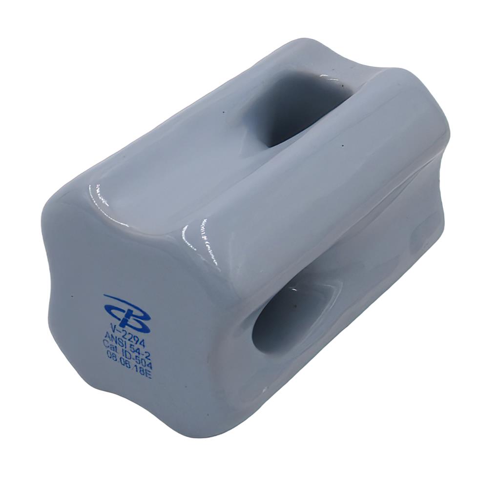 54-2, 12kip Tensile Strength, ANSI-70 Gray, Guy-Strain Insulator