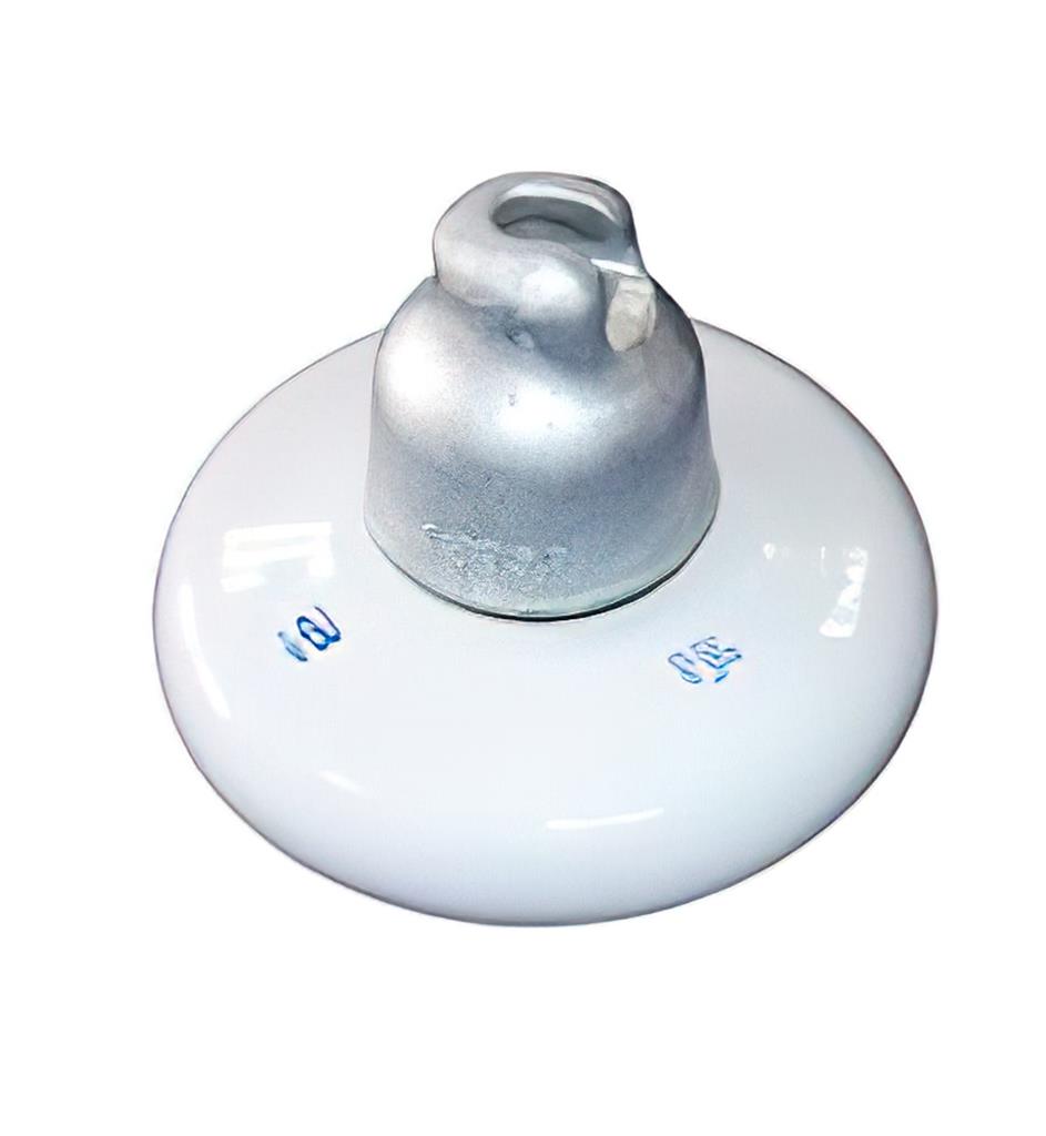 52-4H, 20kip M&E Strength, ANSI 70 Gray Glaze, Zinc Sleeve, Clevis-Eye Suspension Insulator