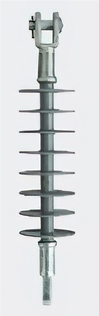 25kV, 15kip, Clevis-Eye, 30.5" Leakage, 17" Connection Length, Polymer Dead End Insulator