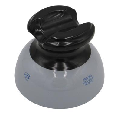 55-3, C-Neck, Semi-Conductive Glaze, ANSI 70 Gray Finish, Pin Type Insulator