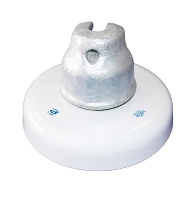 Obsolete - 52-11H, 50kip M&E Str, ANSI 70 Gray, Zinc Sleeve, Ball and Socket Suspension Insulator