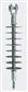 25kV, 15kip, Clevis-Eye, 30.5" Leakage, 17" Connection Length, Polymer Dead End Insulator